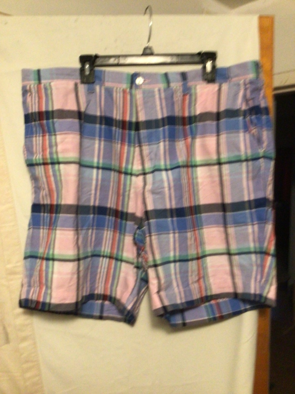 Polo Ralph Lauren with Madras window pane shorts 100% cotton SZ 40